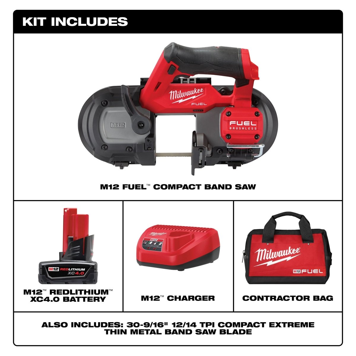 M12 FUEL™ Compact Band Saw Kit - AAA Industrial Supply