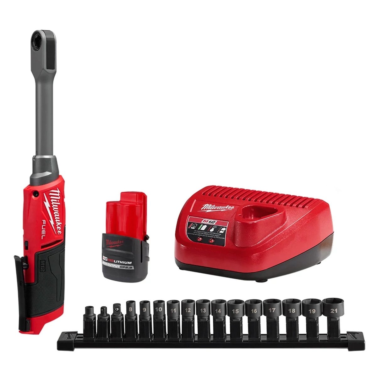 M12 FUEL™ INSIDER™ Extended Reach Box Ratchet Kit - AAA Industrial Supply