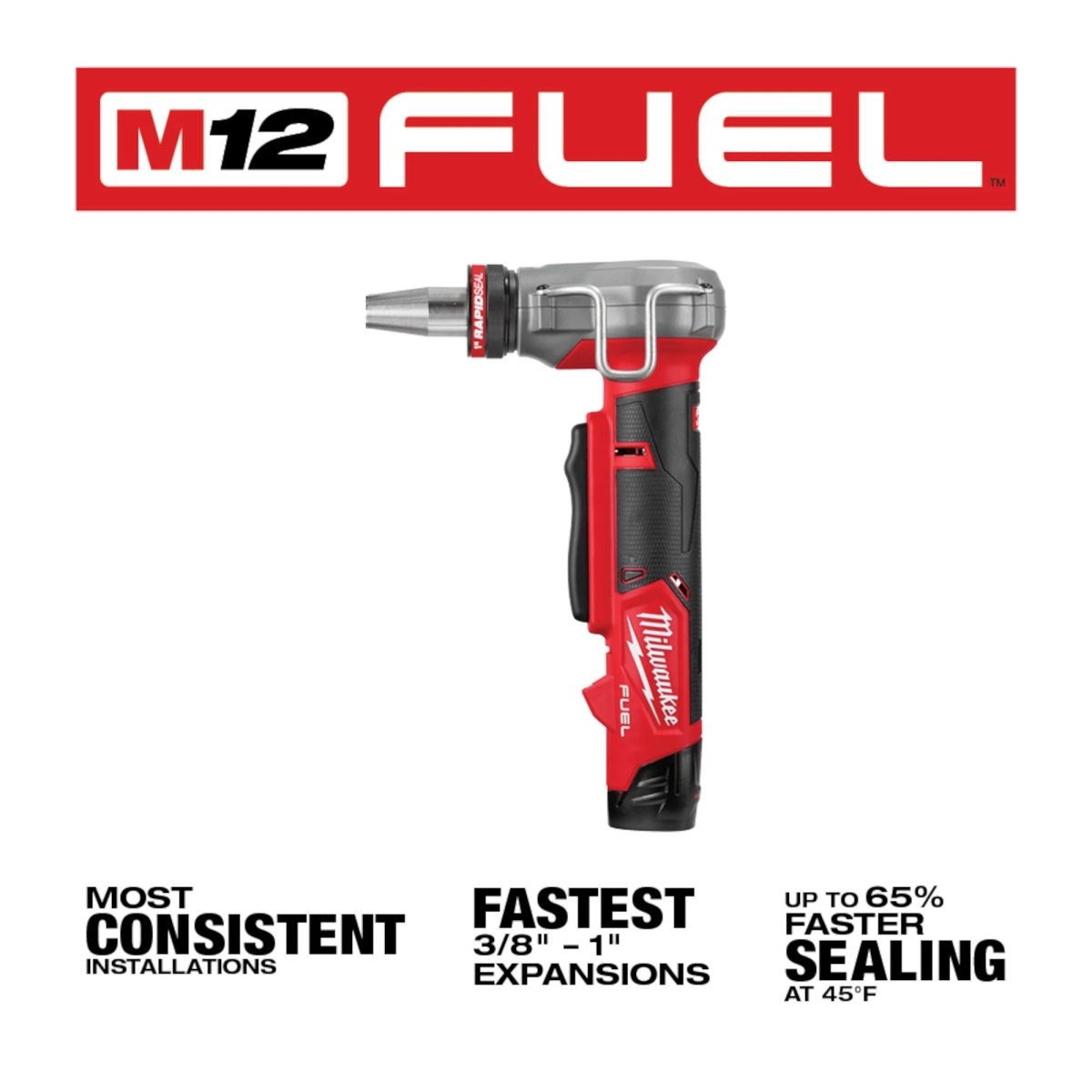 M12 FUEL™ ProPEX® Expander Kit w/ 1/2" - 1" RAPID SEAL™ ProPEX® Expander Heads - AAA Industrial Supply