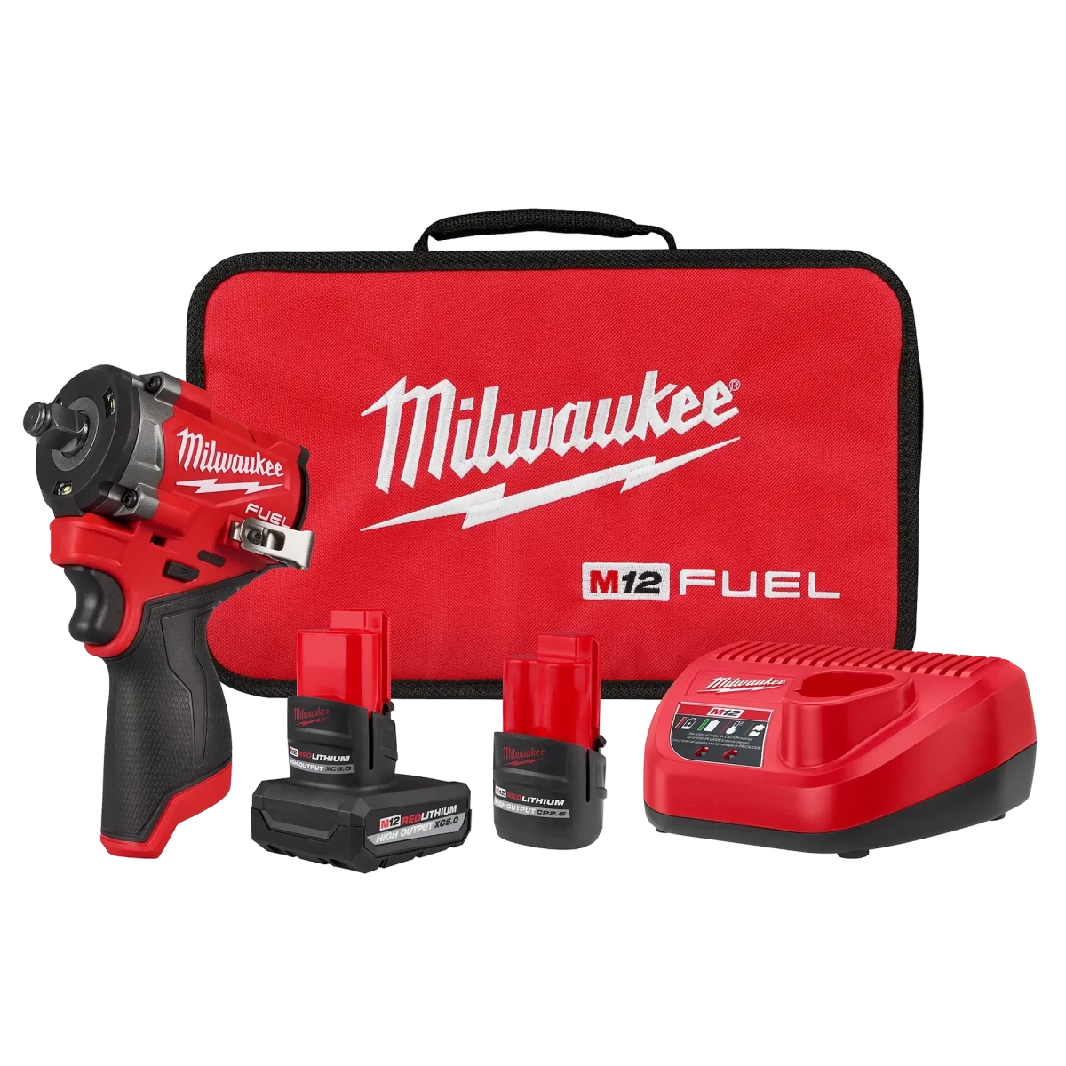 M12 FUEL™ Stubby 1/2" Impact Wrench Kit - AAA Industrial Supply
