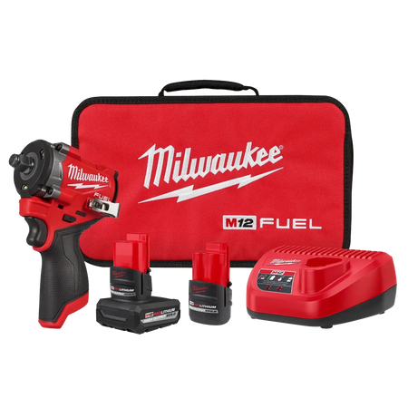 M12 FUEL™ Stubby 1/2" Impact Wrench Kit - AAA Industrial Supply