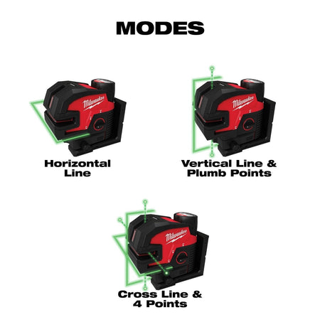 M12™ Green Cross Line & 4 - Points Laser Kit - AAA Industrial Supply
