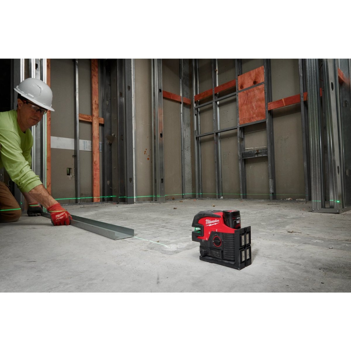 M12™ Green Cross Line & 4 - Points Laser Kit - AAA Industrial Supply