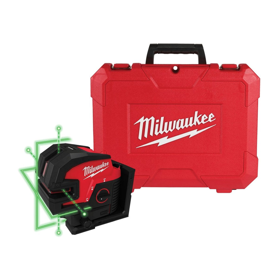 M12™ Green Laser – Cross Line & 4 - Points - AAA Industrial Supply