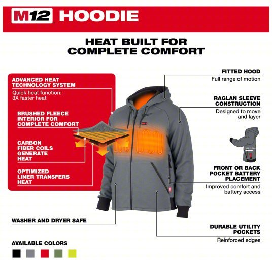 M12™ Heated Hoodie - XL - AAA Industrial Supply