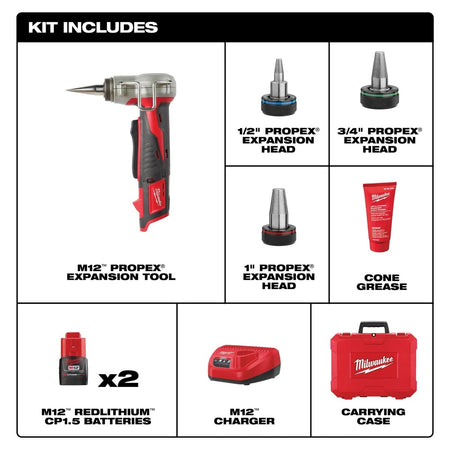 M12™ LITHIUM - ION ProPEX® Expansion Tool Kit - AAA Industrial Supply
