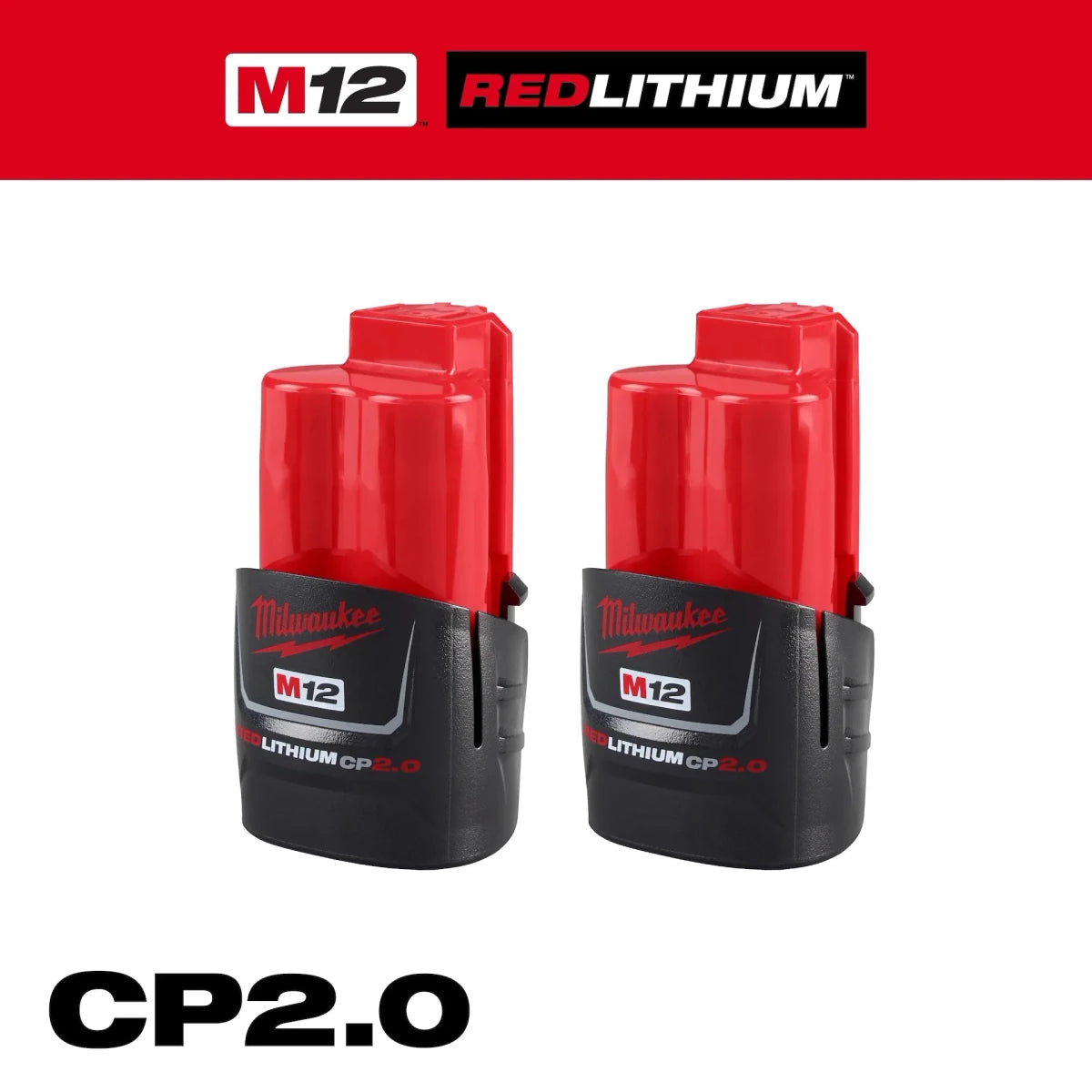 M12™ REDLITHIUM™ CP2.0 Battery Two Pack - AAA Industrial Supply