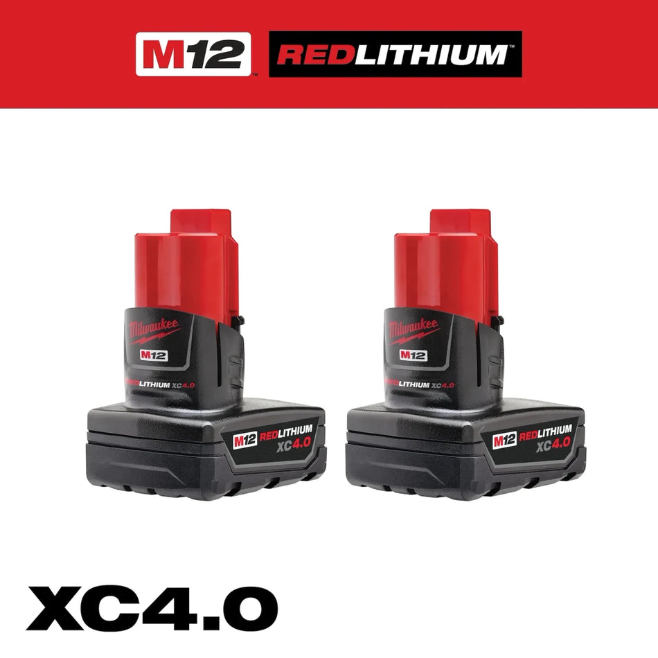 M12™ REDLITHIUM™ XC4.0 Battery Two Pack - AAA Industrial Supply