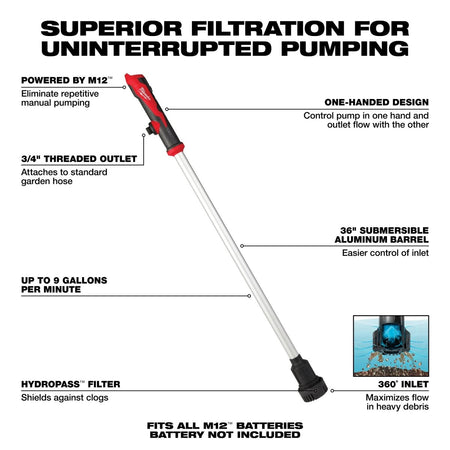 M12™ Stick Transfer Pump - AAA Industrial Supply