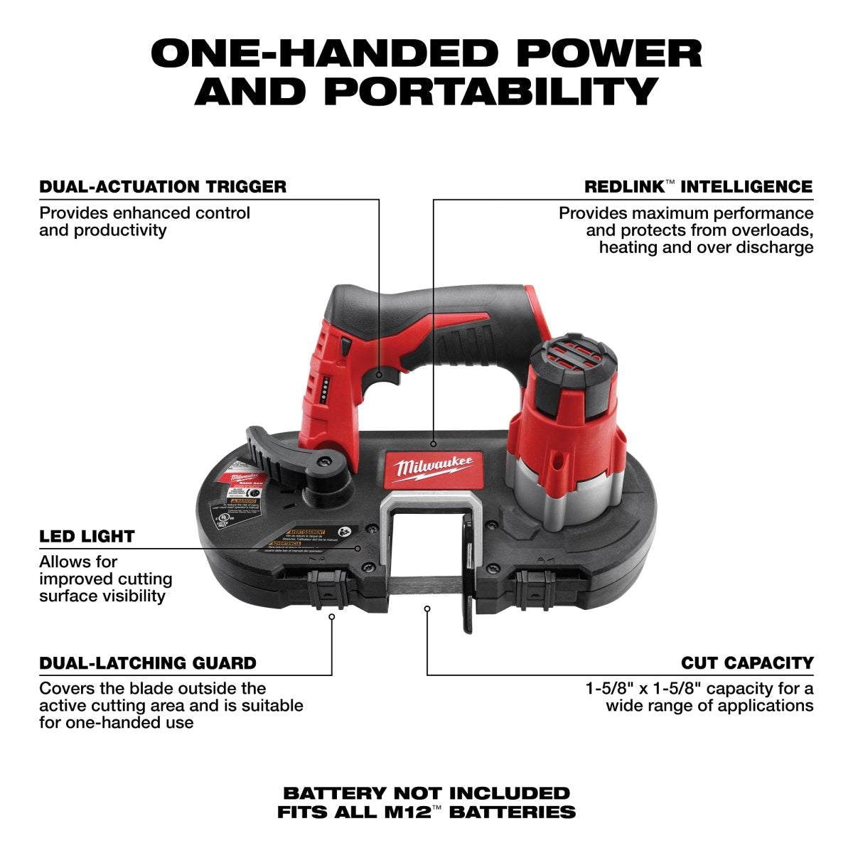 M12™ Sub - Compact Band Saw (Tool Only) - AAA Industrial Supply