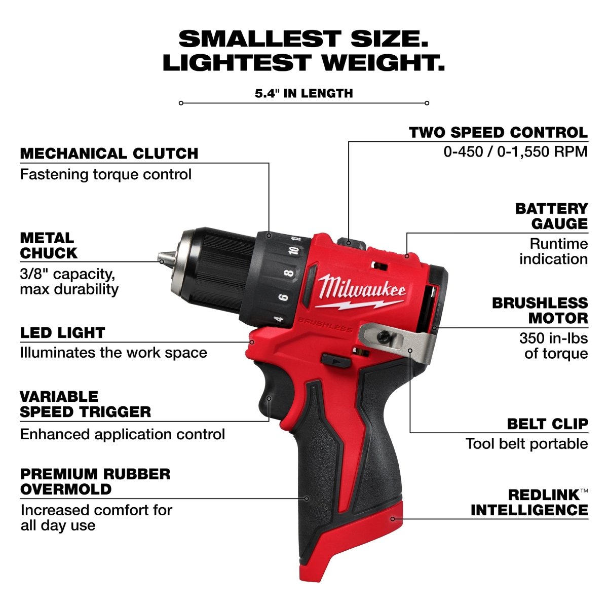 M12™ Subcompact Brushless 3/8" Drill/Driver - AAA Industrial Supply