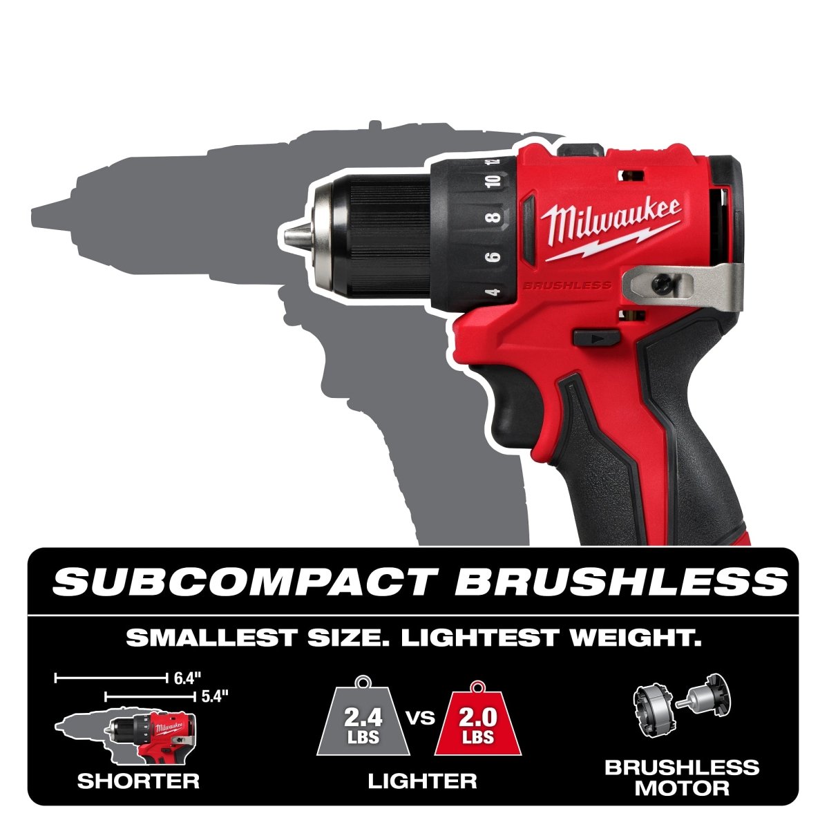 M12™ Subcompact Brushless 3/8" Drill/Driver - AAA Industrial Supply