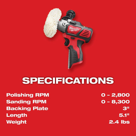 M12™ Variable Speed Polisher/Sander - AAA Industrial Supply