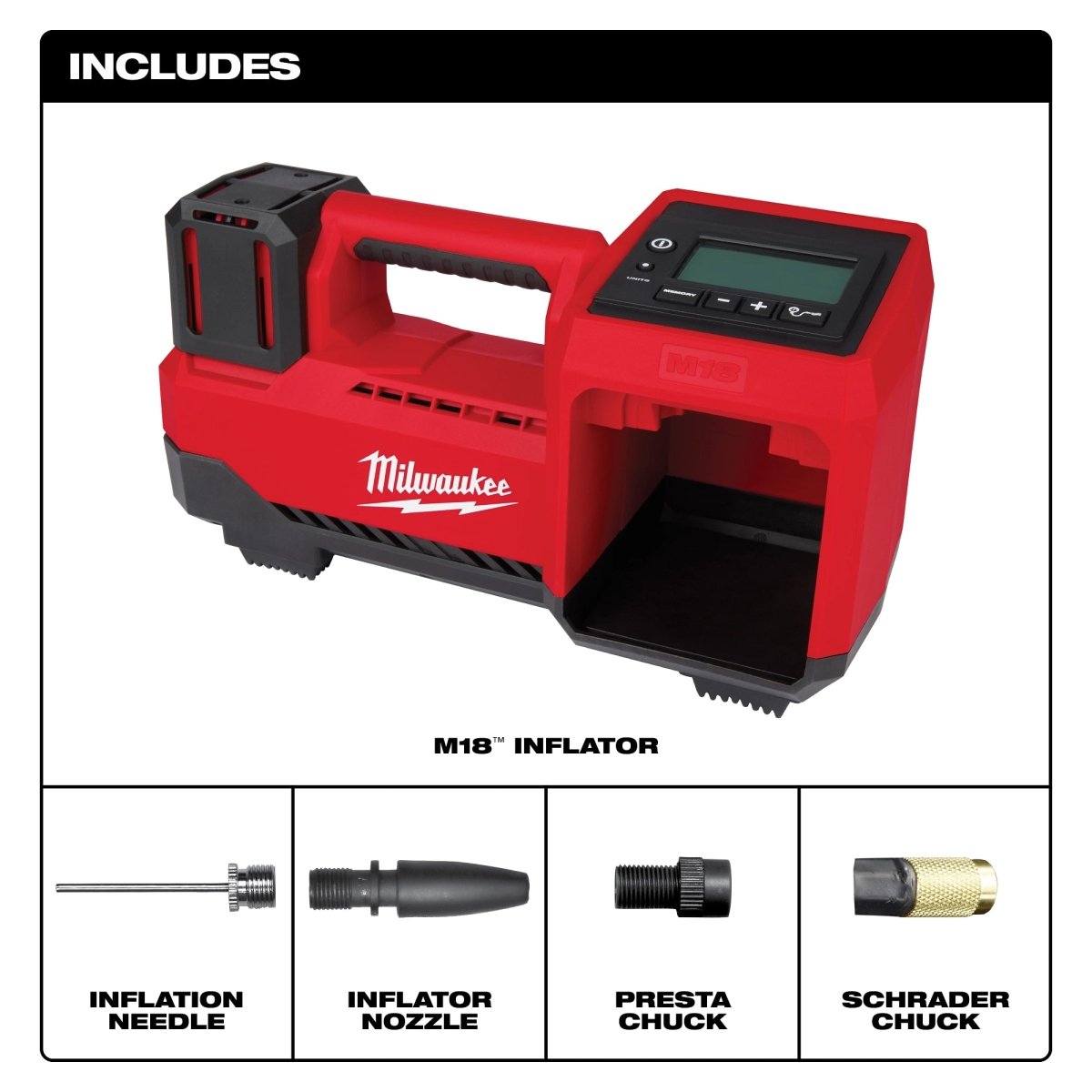 M18™ 18V Cordless Tire Inflator - AAA Industrial Supply