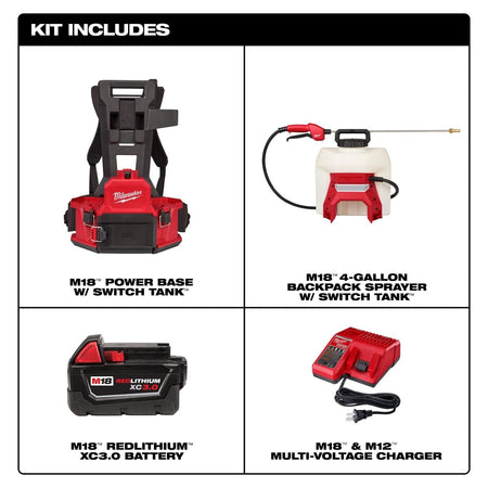M18™ 4 - Gallon Backpack Sprayer w/ SWITCH TANK™ (Kit) - AAA Industrial Supply