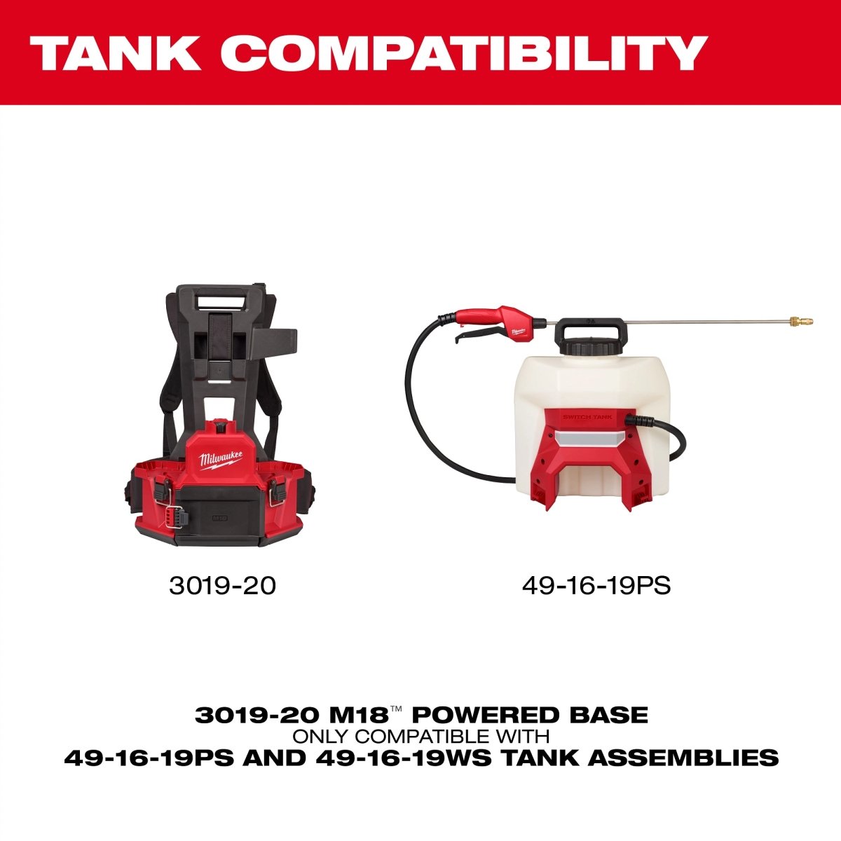 M18™ 4 - Gallon Backpack Sprayer w/ SWITCH TANK™ (Tool Only) - AAA Industrial Supply