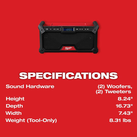 M18™ Bluetooth® Jobsite Radio - AAA Industrial Supply
