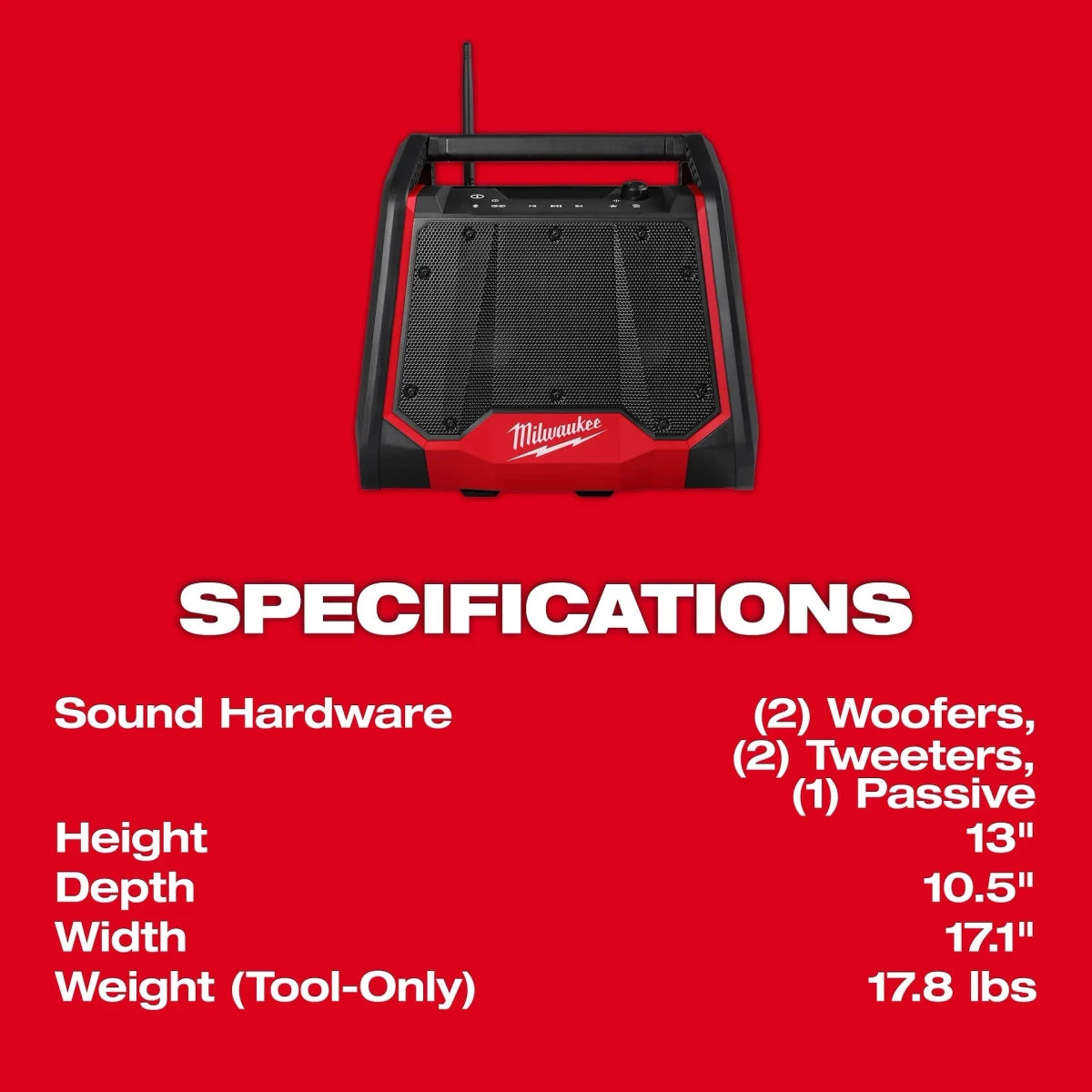 M18 BLUETOOTH® JOBSITE RADIO + CHARGER - AAA Industrial Supply