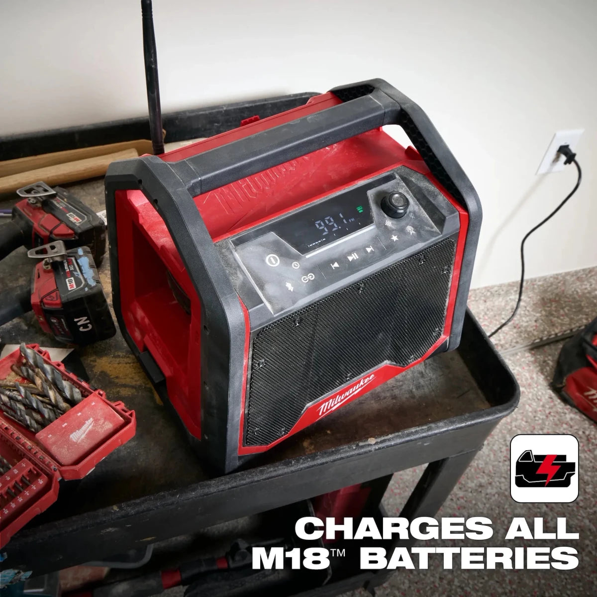 M18 BLUETOOTH® JOBSITE RADIO + CHARGER - AAA Industrial Supply