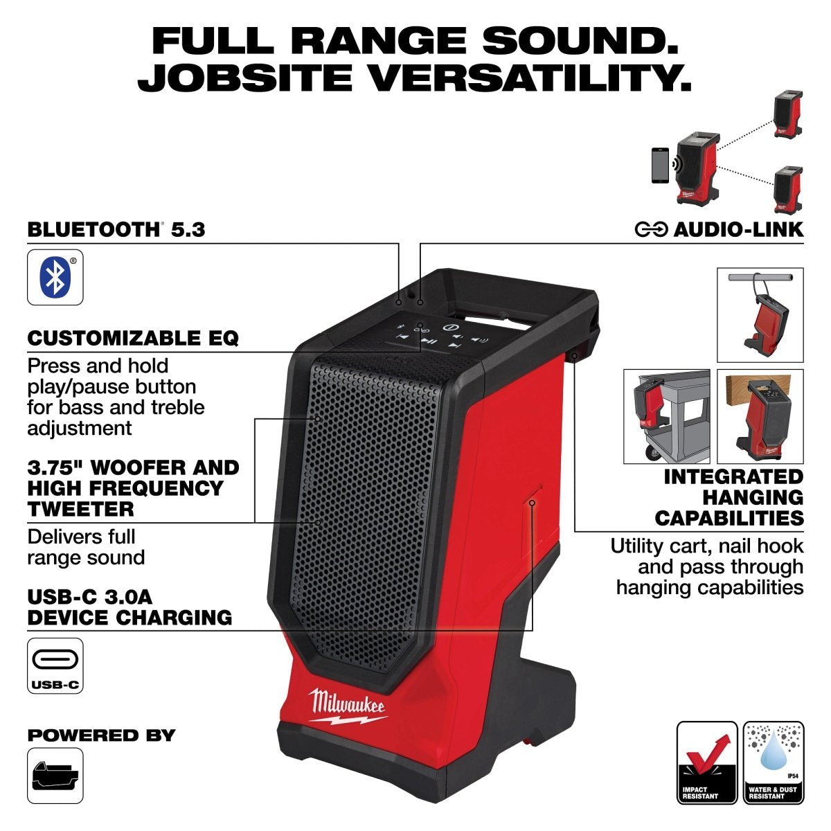 M18™ Bluetooth® Jobsite Speaker - AAA Industrial Supply
