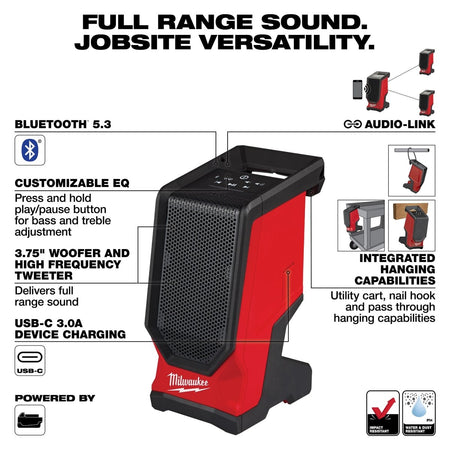M18™ Bluetooth® Jobsite Speaker - AAA Industrial Supply