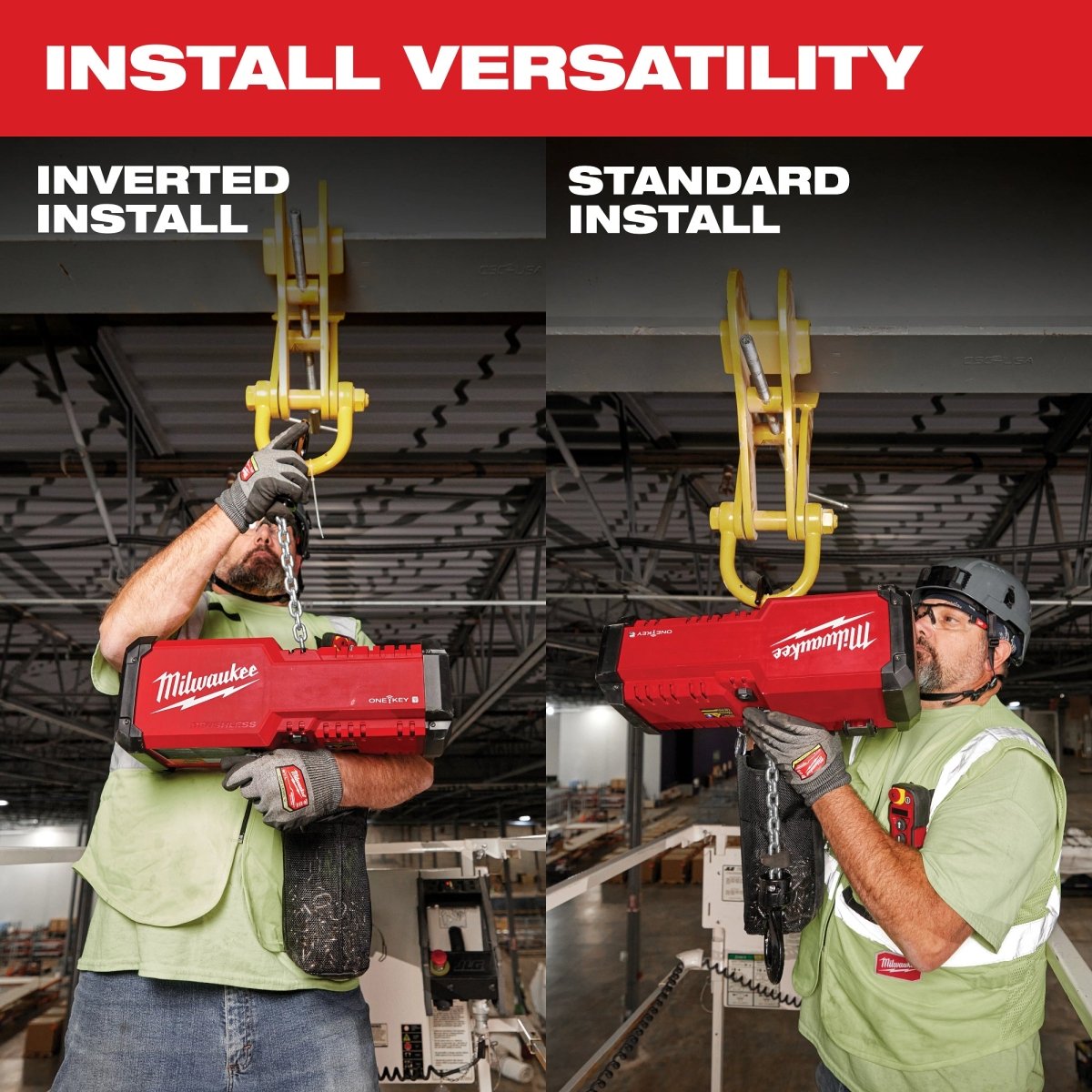 M18™ Compact 1 - Ton Chain Hoist w/ ONE - KEY™ - AAA Industrial Supply