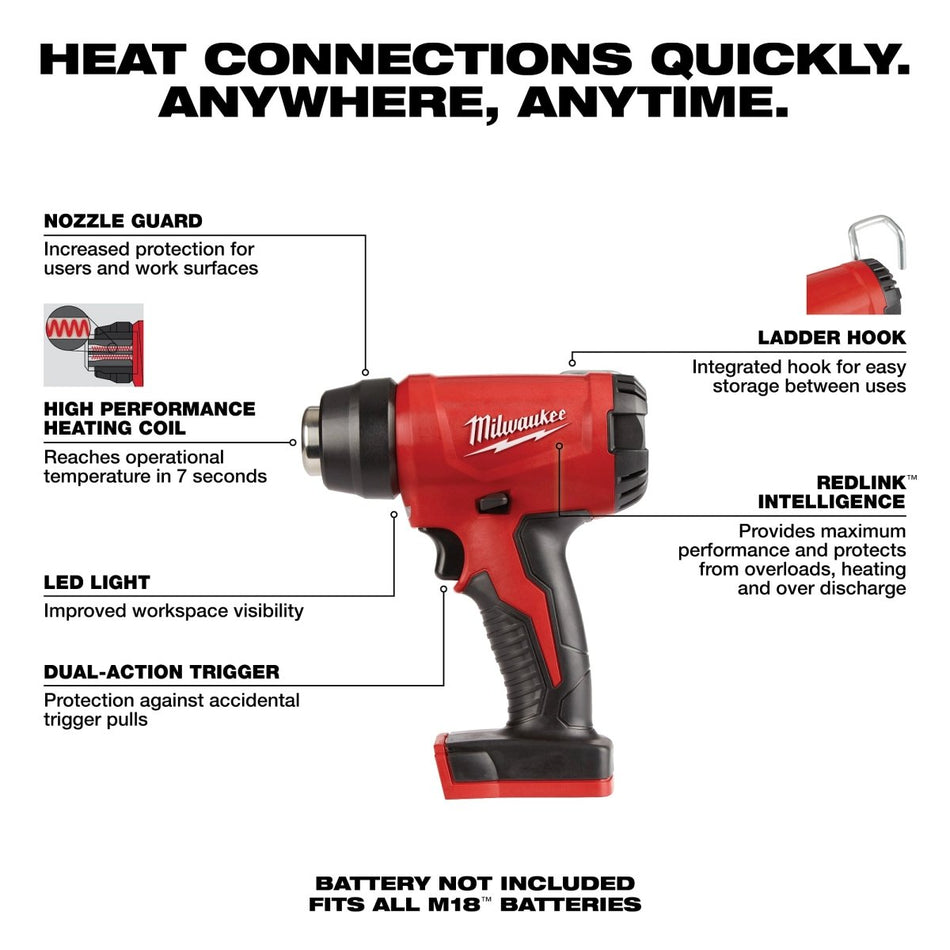 M18™ Compact Heat Gun - AAA Industrial Supply