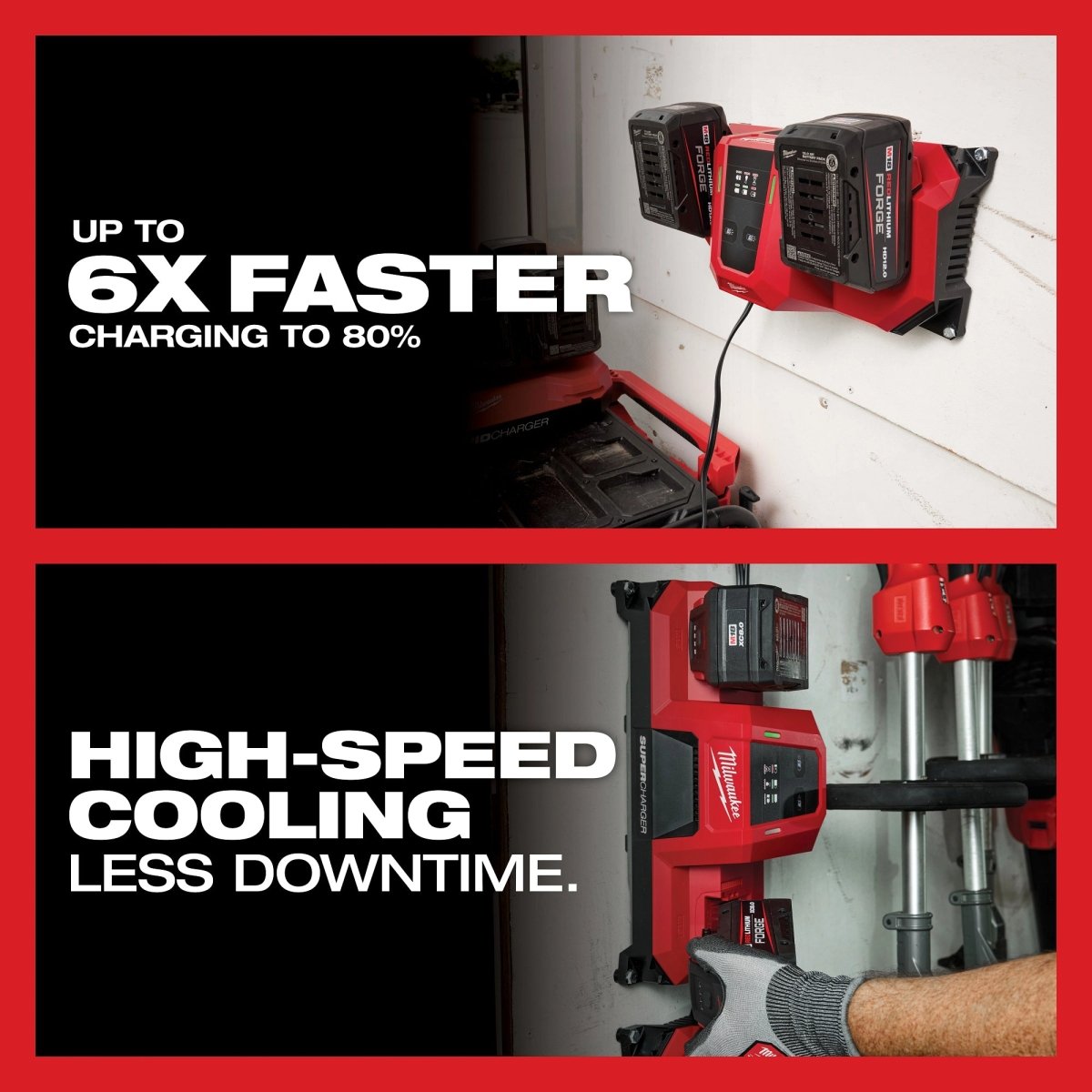 M18™ Dual Bay Simultaneous Super Charger w/ 4 Point Mounting - AAA Industrial Supply