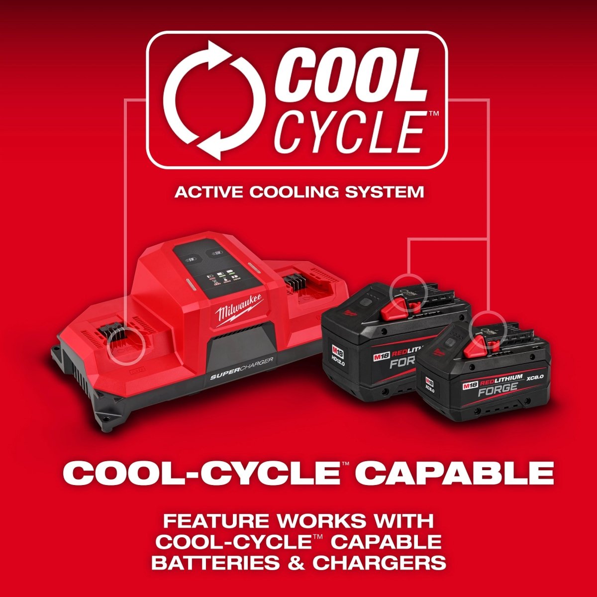 M18™ Dual Bay Simultaneous Super Charger w/ 4 Point Mounting - AAA Industrial Supply