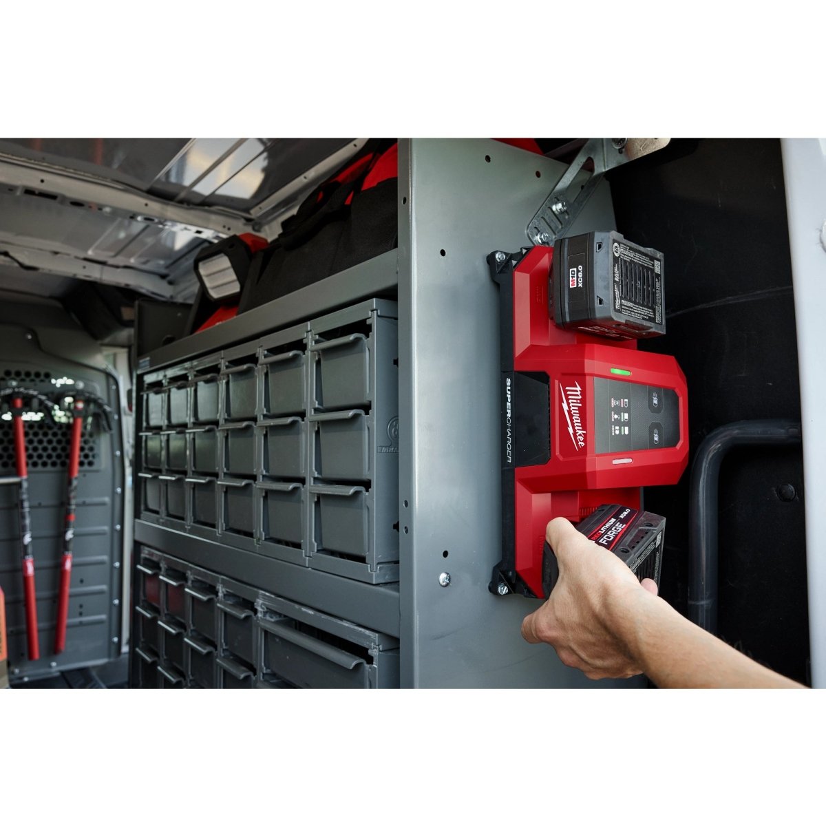 M18™ Dual Bay Simultaneous Super Charger w/ 4 Point Mounting - AAA Industrial Supply