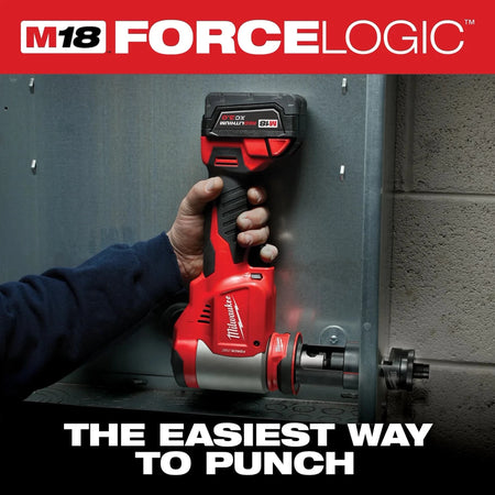 M18™ FORCE LOGIC™ 10 Ton Knockout Tool 1/2" to 4" - AAA Industrial Supply