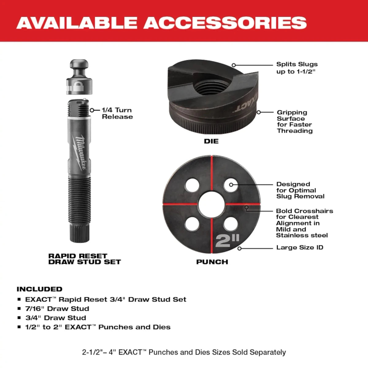 M18™ FORCE LOGIC™ 6T Knockout Tool 1/2" - 2" - AAA Industrial Supply