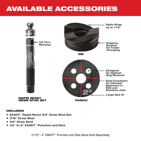 M18™ FORCE LOGIC™ 6T Knockout Tool 1/2" - 2" - AAA Industrial Supply