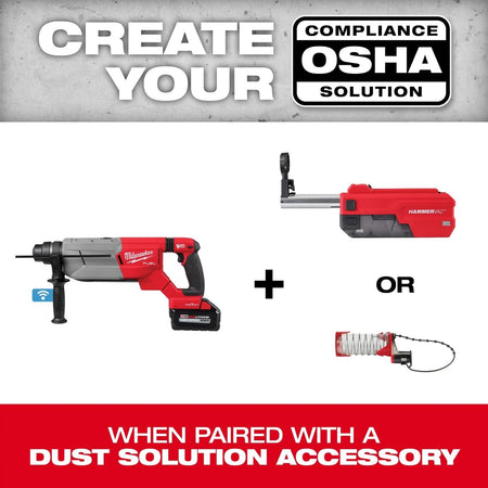 M18 FUEL™ 1 - 1/4" SDS Plus D - Handle Rotary Hammer w/ ONE - KEY™ - AAA Industrial Supply