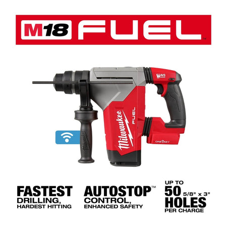 M18 FUEL™ 1 - 1/8" SDS Plus Rotary Hammer w/ ONE - KEY™ - AAA Industrial Supply
