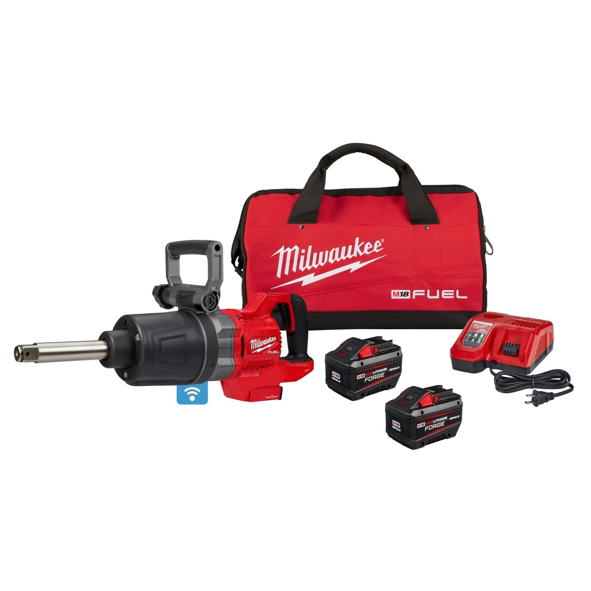 M18 FUEL™ 1" D - Handle Ext. Anvil High Torque Impact Wrench w/ ONE - KEY™ Kit - AAA Industrial Supply