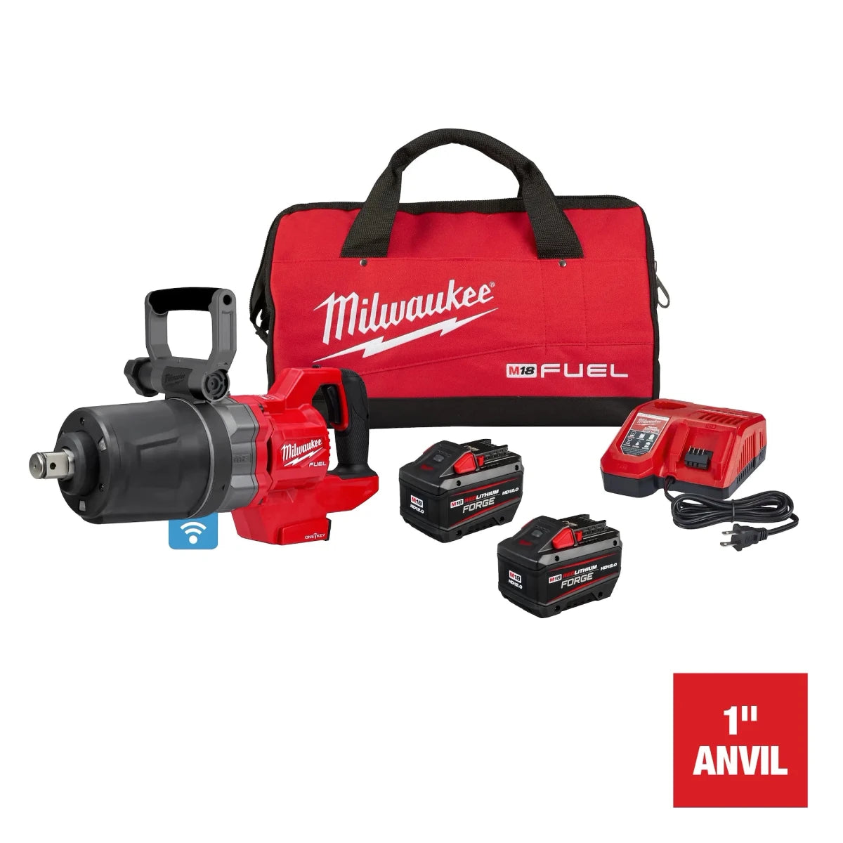 M18 FUEL™ 1" D-Handle High Torque Impact Wrench w/ ONE-KEY™ Kit - AAA Industrial Supply
