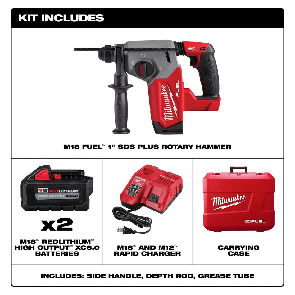 M18 FUEL™ 1" SDS Plus Rotary Hammer Kit - AAA Industrial Supply