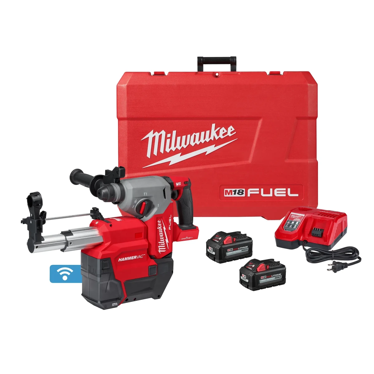 M18 FUEL™ 1" SDS Plus Rotary Hammer w/ ONE-KEY™ Dust Extractor Kit - AAA Industrial Supply