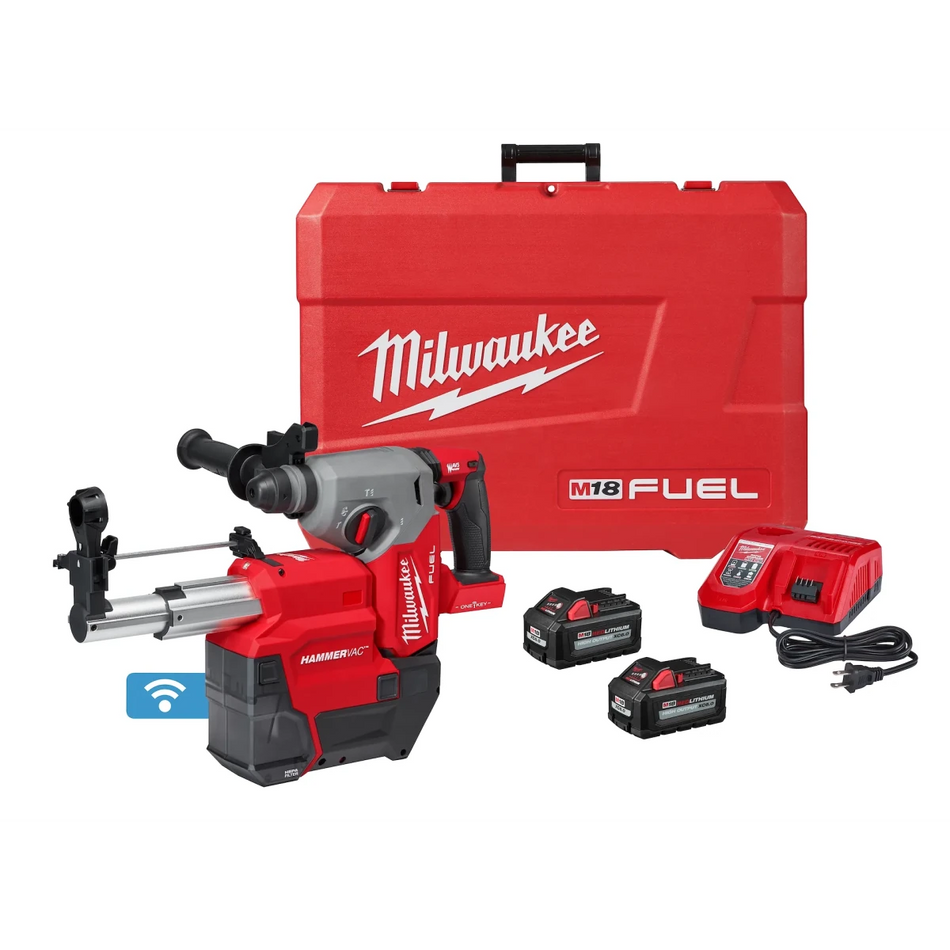 M18 FUEL™ 1" SDS Plus Rotary Hammer w/ ONE-KEY™ Dust Extractor Kit - AAA Industrial Supply
