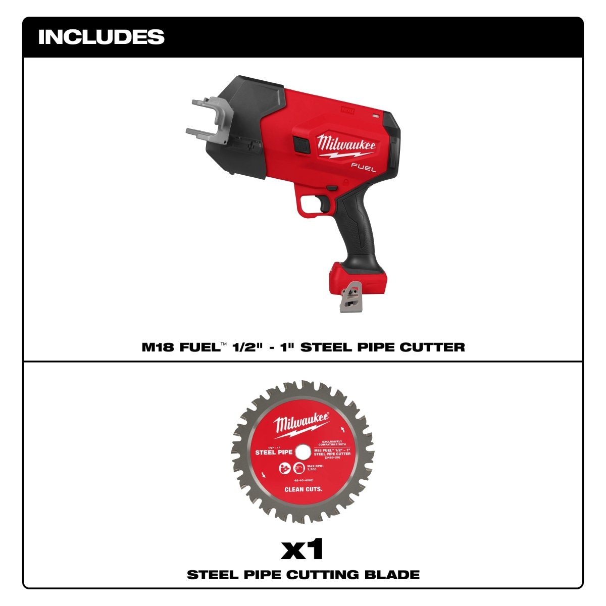 M18 FUEL™ ½” - 1” Steel Pipe Cutter - AAA Industrial Supply
