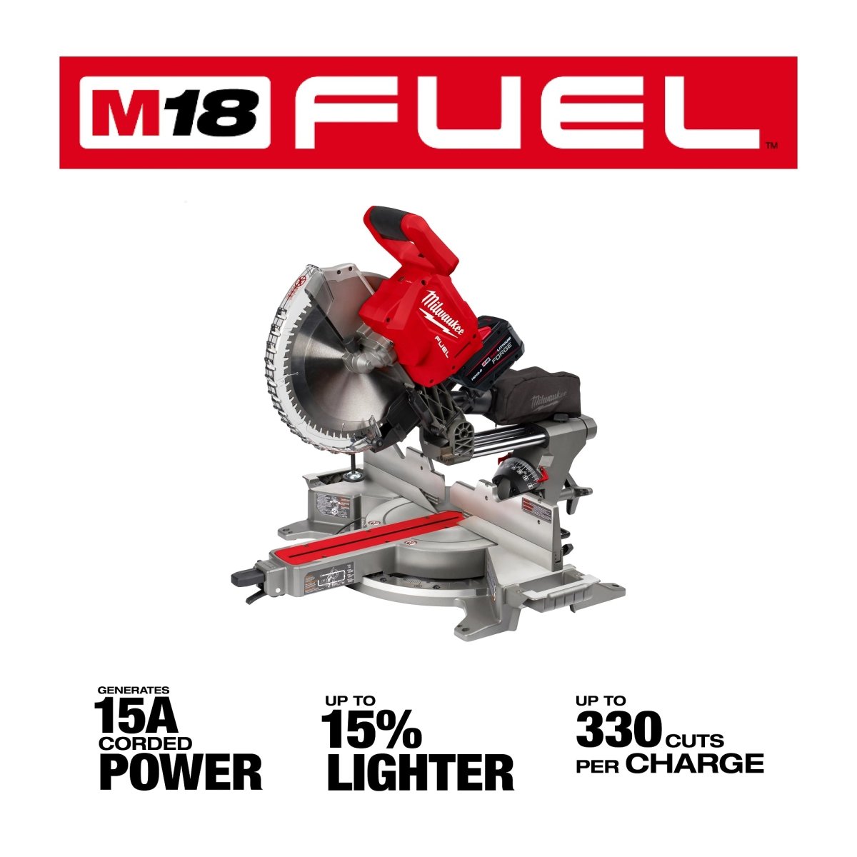 M18 FUEL™ 12" Dual Bevel Sliding Compound Miter Saw - AAA Industrial Supply