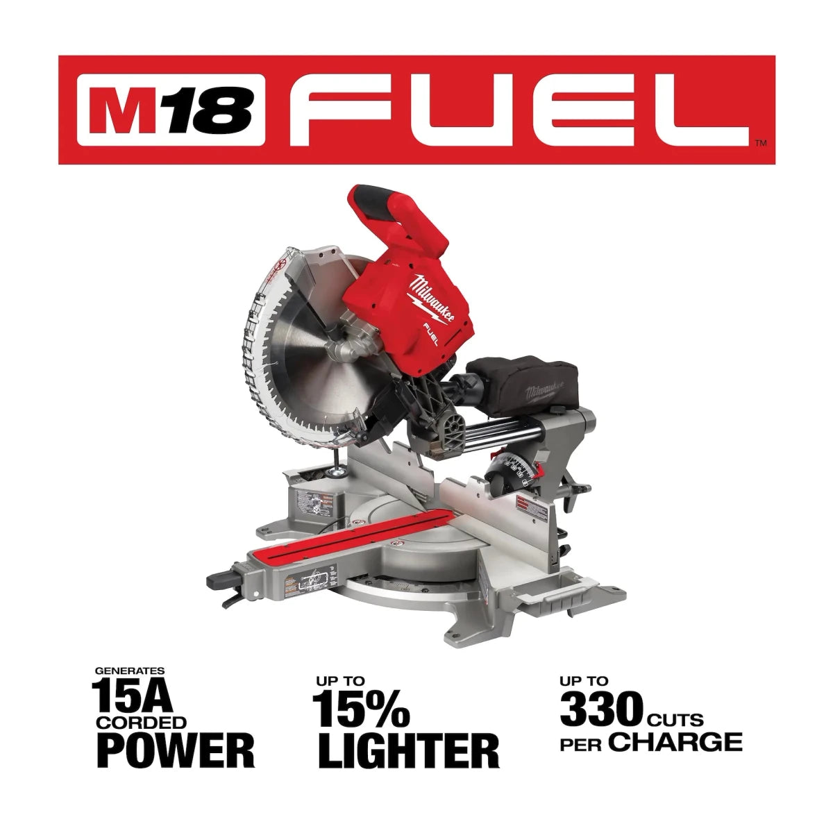 M18 FUEL™ 12” Dual Bevel Sliding Compound Miter Saw – Tool Only - AAA Industrial Supply