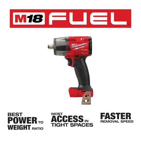 M18 FUEL™ 1/2" Mid - Torque Impact Wrench w/ Friction Ring - AAA Industrial Supply
