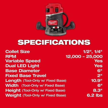 M18 FUEL™ 1/2" Router - AAA Industrial Supply