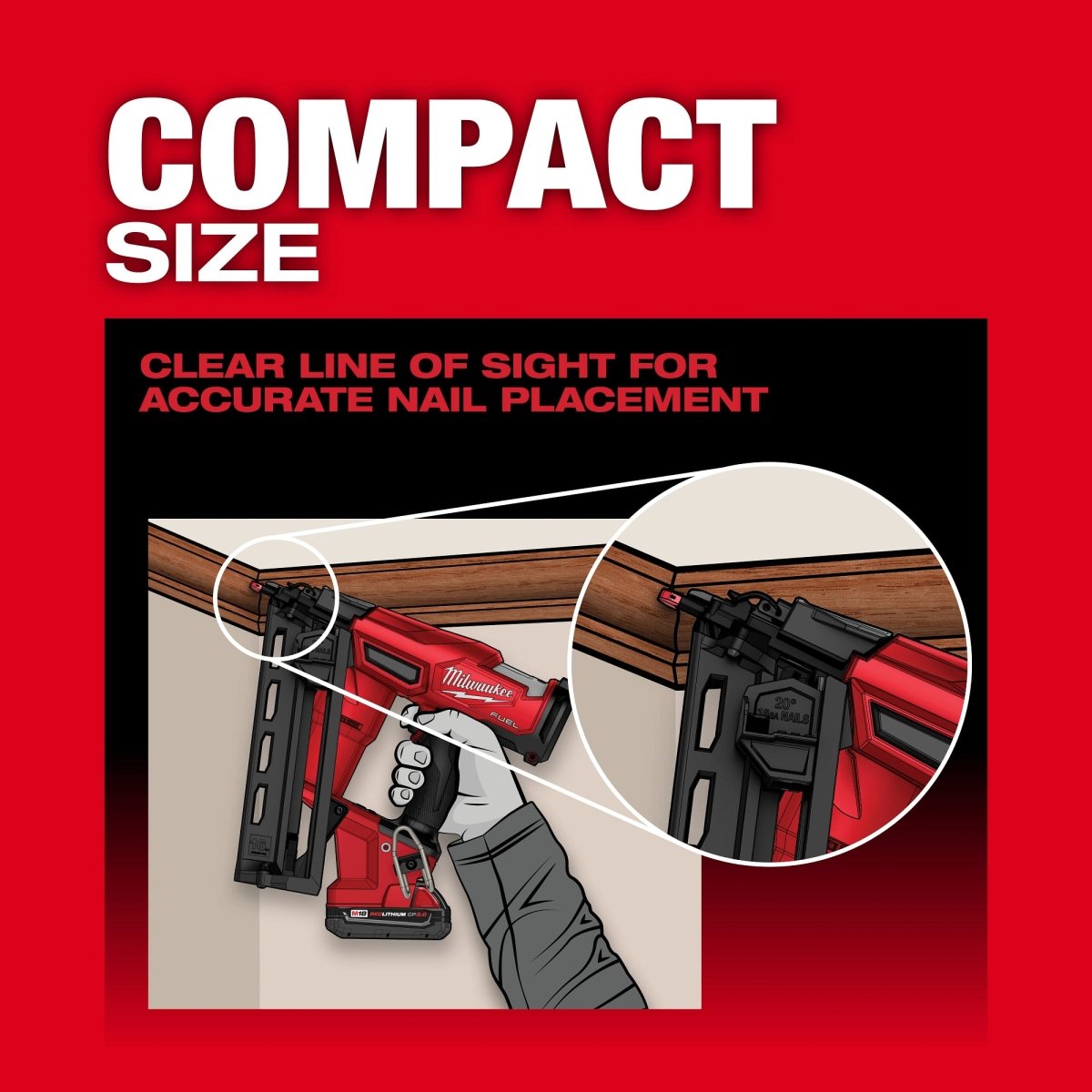 M18 FUEL™ 16 Gauge Angled Finish Nailer - AAA Industrial Supply