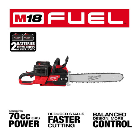 M18 FUEL™ 20" Dual Battery Chainsaw Kit - AAA Industrial Supply