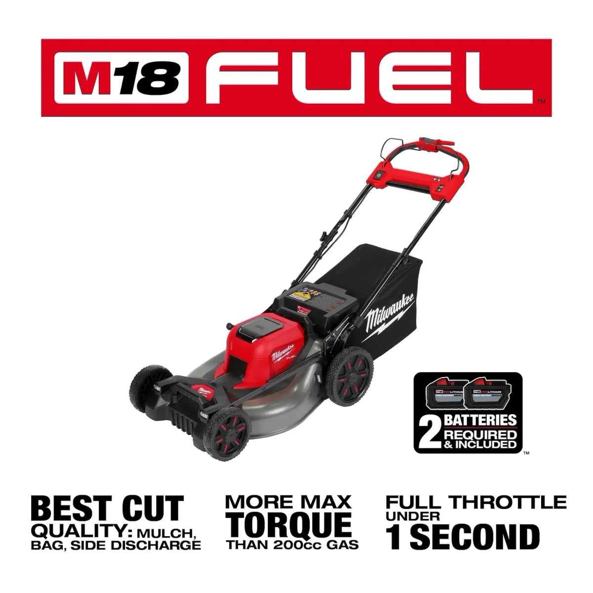 M18 FUEL™ 21" Self-Propelled Dual Battery Mower Kit - AAA Industrial Supply