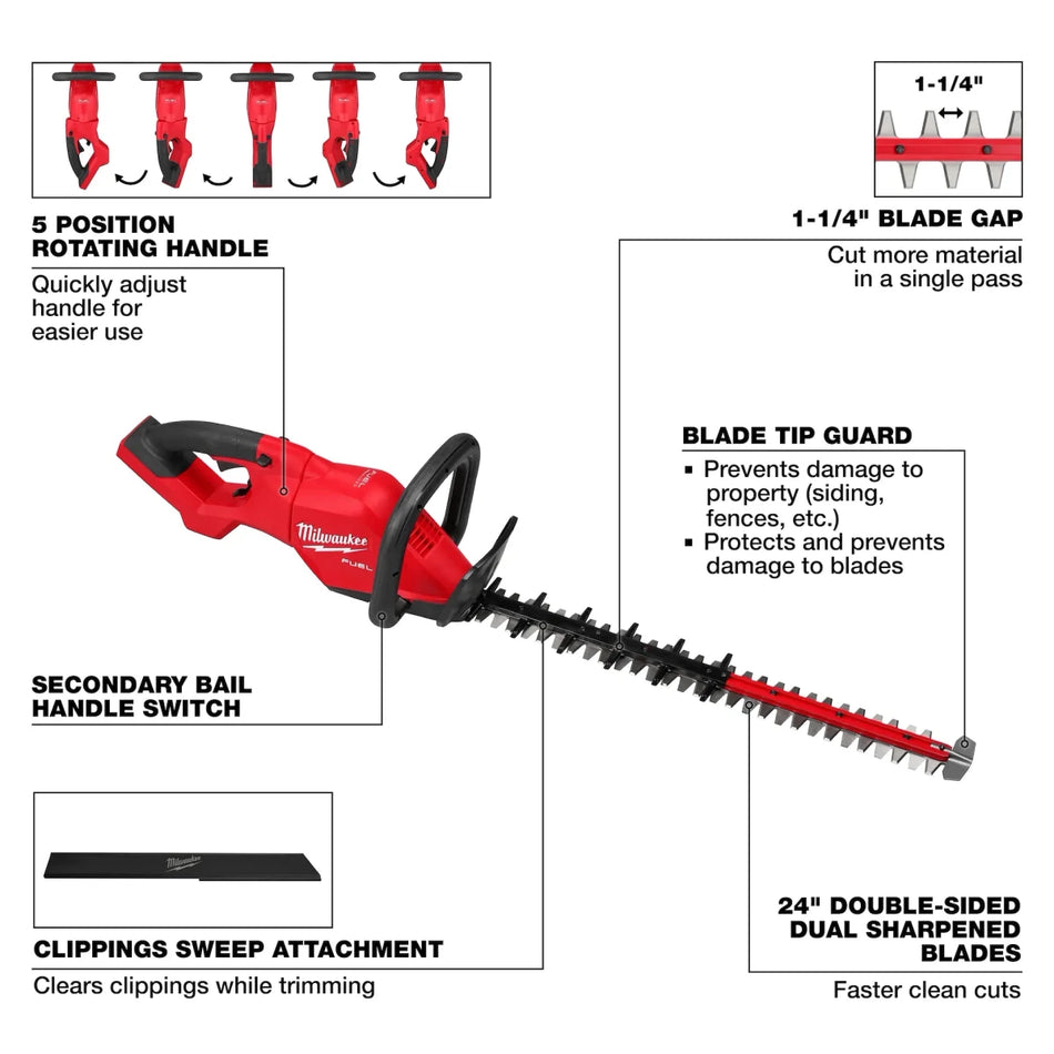 M18 FUEL™ 24" Hedge Trimmer - AAA Industrial Supply