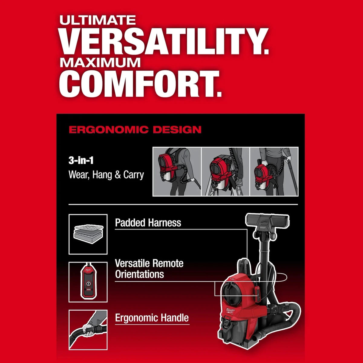 M18 FUEL™ 3-in-1 Backpack Vacuum - AAA Industrial Supply